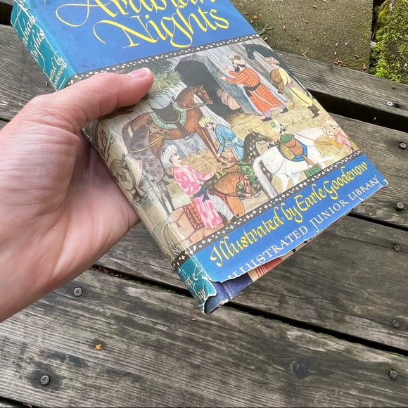 Vintage Arabian Nights Hardcover Book 1946 1st Edition Junior Library - Picture 8 of 16